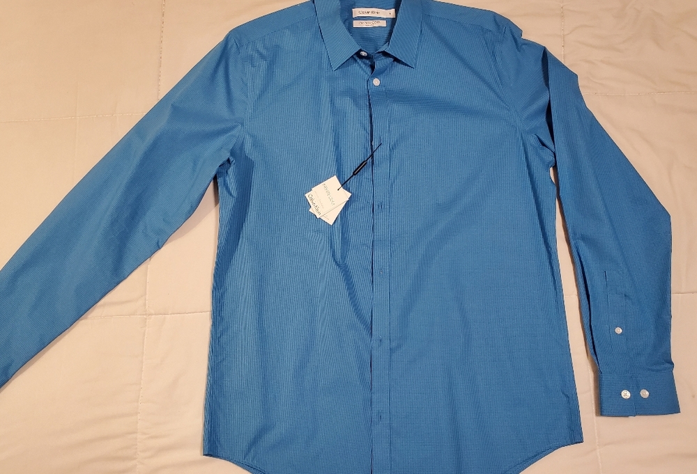 Men's Calvin Klein Button Dress Shirt New!